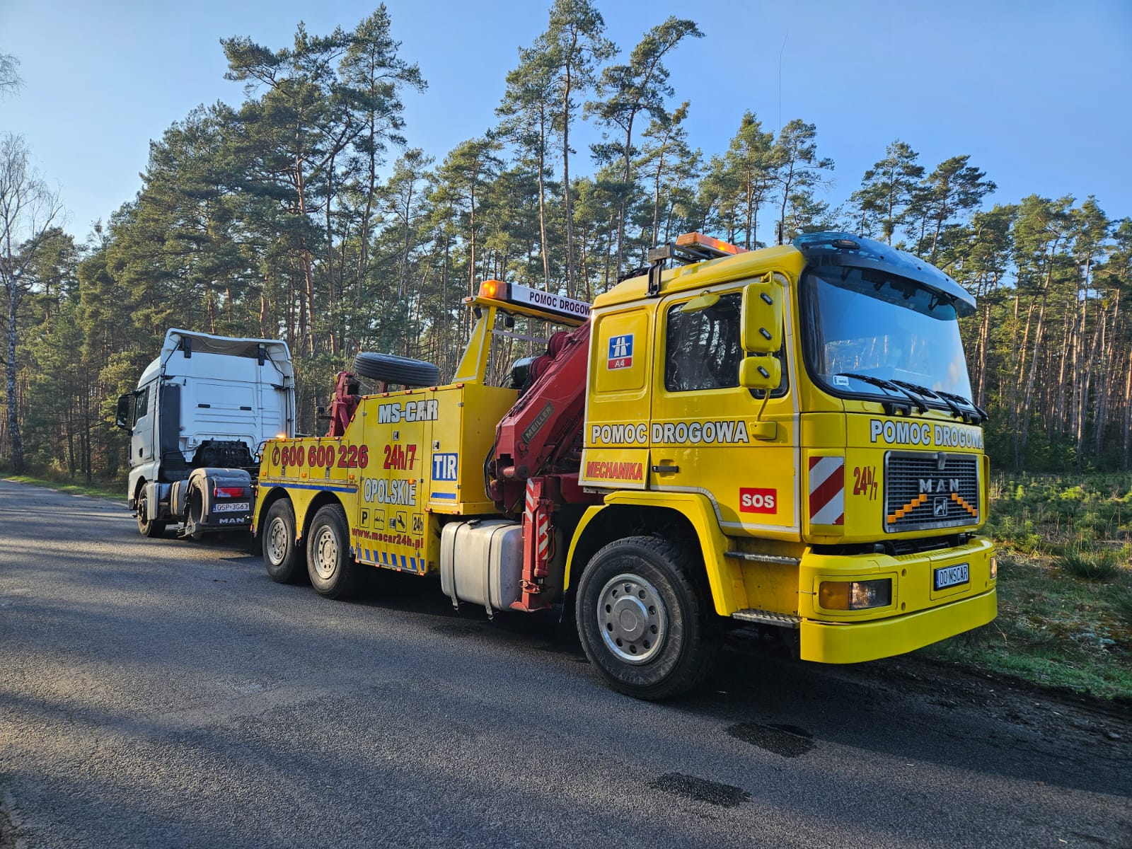 Holowanik TIR, laweta Byczyna 24h